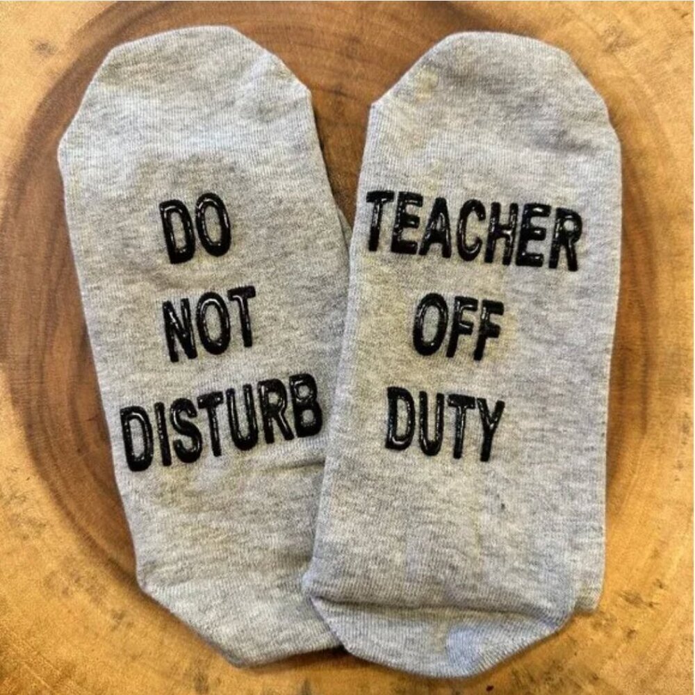 Teacher Bundle- Crew Socks, Top of the Class Mug Set and Thank You Keychain - Picture 2 of 13